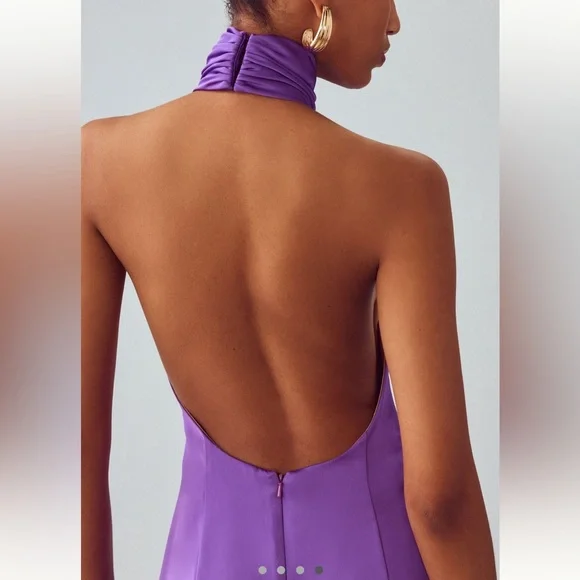 New Anthropologie Katie May The Robbie Open-Back Halter Jumpsuit, Size XS - Picture 8 of 16